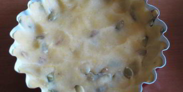 тарталетки с овощами и йогуртовой заливкой