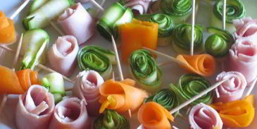 тарталетки с овощами и йогуртовой заливкой