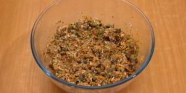 тарталетки с салатом из куриной печени