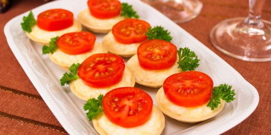 Рецепт тарталеток с сыром и помидорами