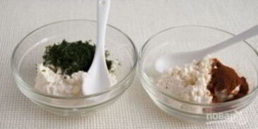 тарталетки с сыром и зеленью