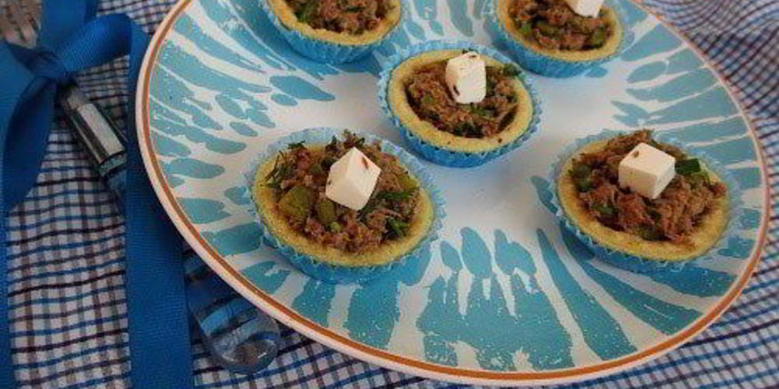 Рецепт тарталеток с тунцом и фетой