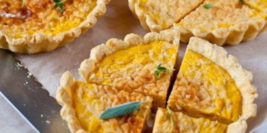 Рецепт тарталеток с тыквой и травами