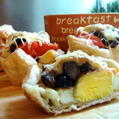 Тарталетки с яйцом к завтраку