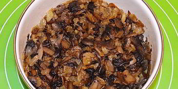 творожные тарталетки с грибами и сыром