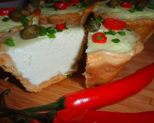 Творожные тарталетки с огоньком