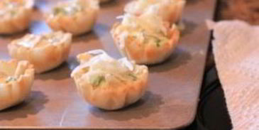 закуска в тарталетках с семгой