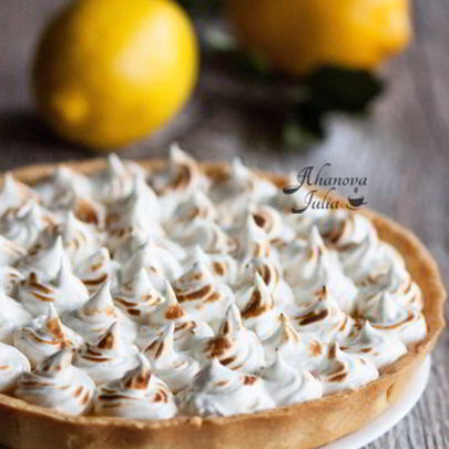 Лимонный тарт с меренгой