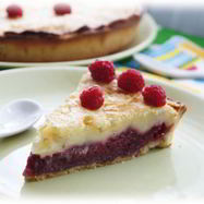 Рецепт Малинового тарта со сливочной заливкой