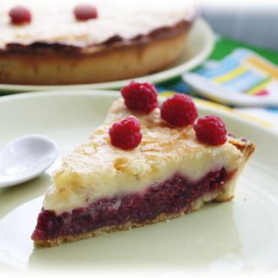 Малиновый тарт со сливочной заливкой