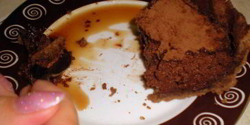 миндальный тарт с брауни