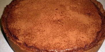 миндальный тарт с брауни