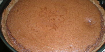 миндальный тарт с брауни