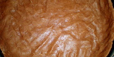 миндальный тарт с брауни