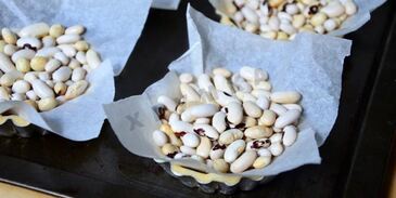 мини тарты с грибами и пармезаном