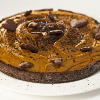 Шоколадно-тыквенный тарт