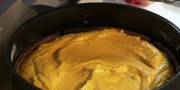 шоколадно-тыквенный тарт