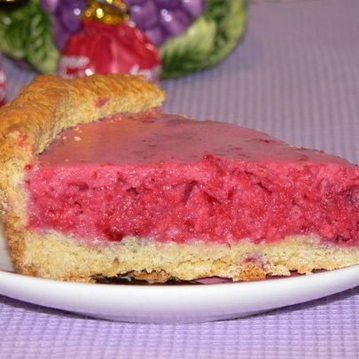 Тарт брусничный с яблоками