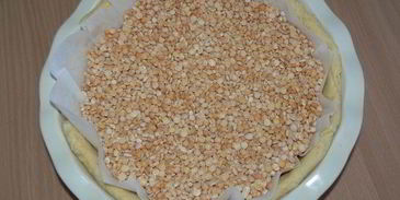 тарт брусничный с яблоками