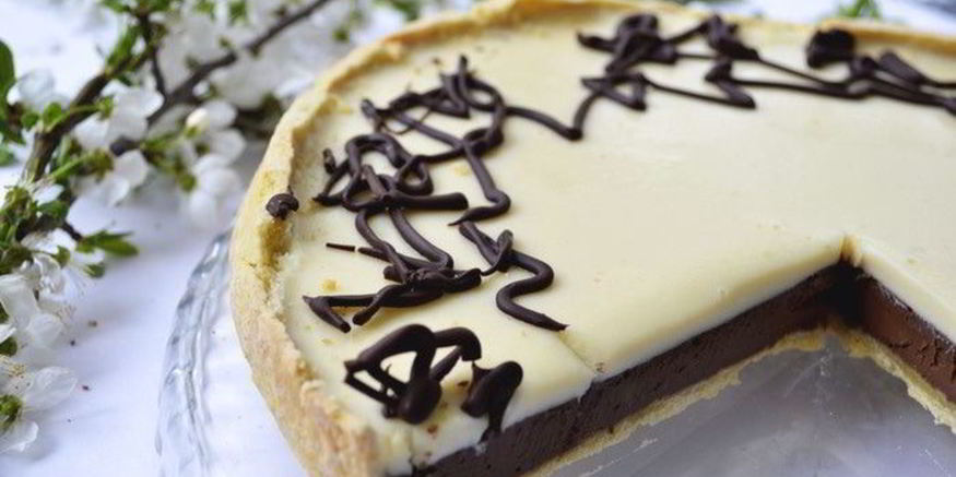 Рецепт тарта два шоколада