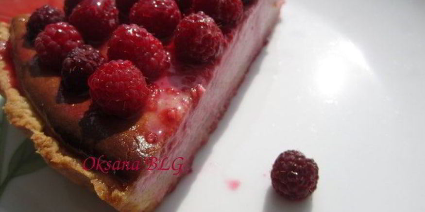 Рецепт тарта малинового