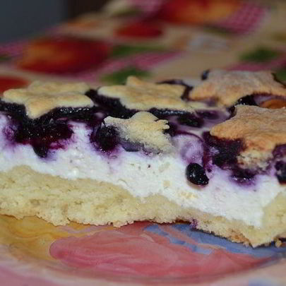 Тарт с черникой Звездное небо