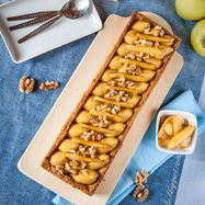 Рецепт Тарта с карамельным кремом и яблоками