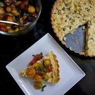 Рецепт Тарта с кукурузой и базиликом