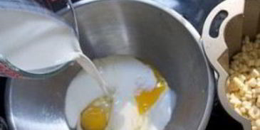 тарт с кукурузой и базиликом