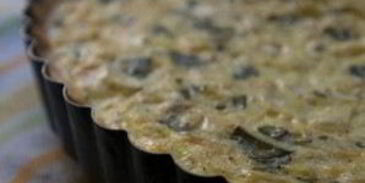 тарт с кукурузой и базиликом