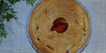 тарт со сливой