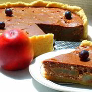 Рецепт Тарта творожного Груши в шоколаде