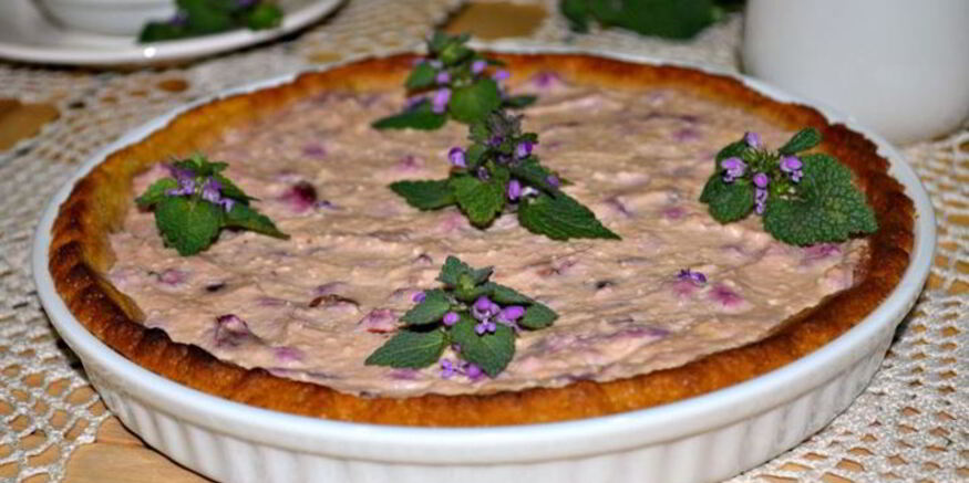 Рецепт творожно-вишневого тарт