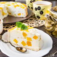 Рецепт Творожного тарта с персиками