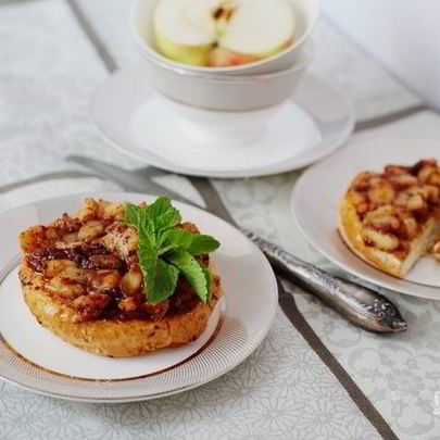 Французские тосты с яблоками