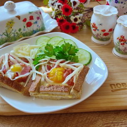 Тосты Карбонара