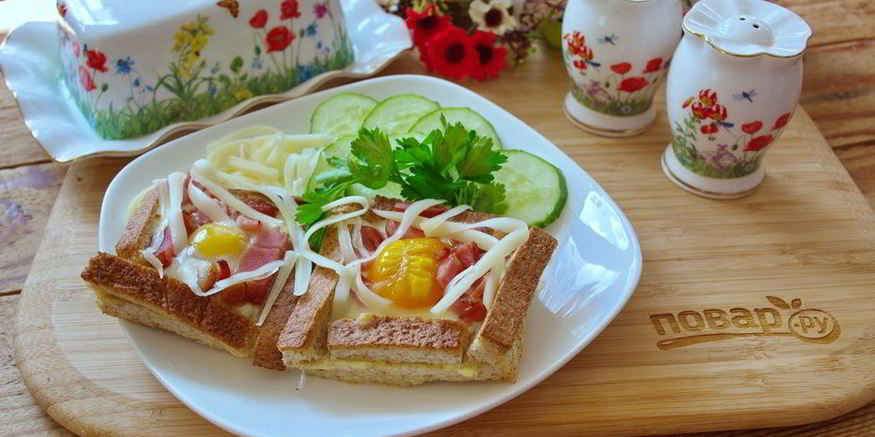 Рецепт тостов карбонары