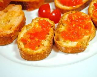 Тосты с помидорами