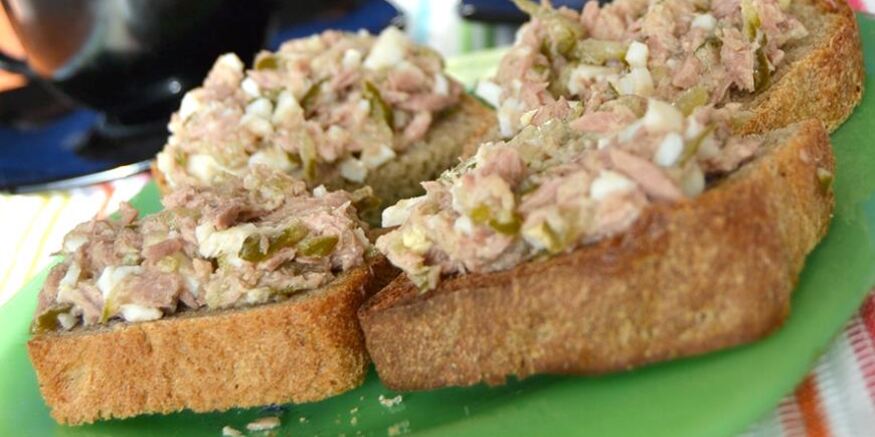 Рецепт тостов с рыбой