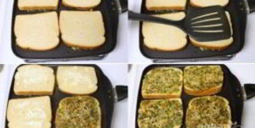 тосты со шпинатом