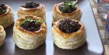 волованы с грибами