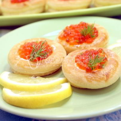 Волованы с икрой