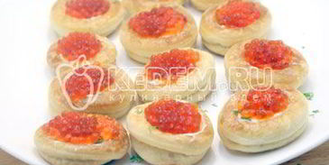 волованы с икрой