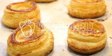 волованы с сырной начинкой и грибами