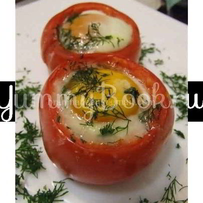 Глазунья в помидоре