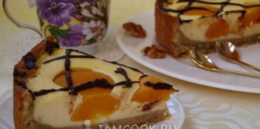 Рецепт торта яичницы с персиками и шоколадома