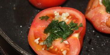 яичница-глазунья на баклажанах