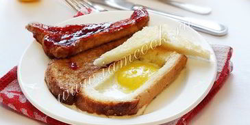 яичница по-бирмингемски и чайные тосты