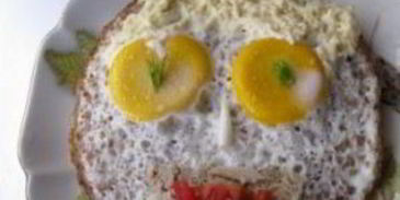 яичница с гречкой