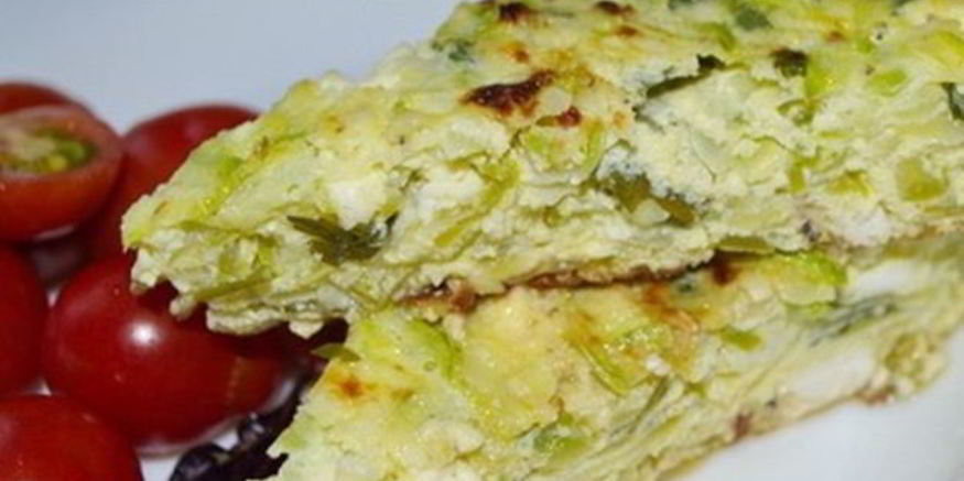 Рецепт яичницы с кабачками